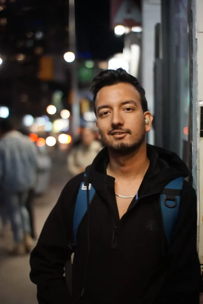 Raunak Neupane night portrait shoot